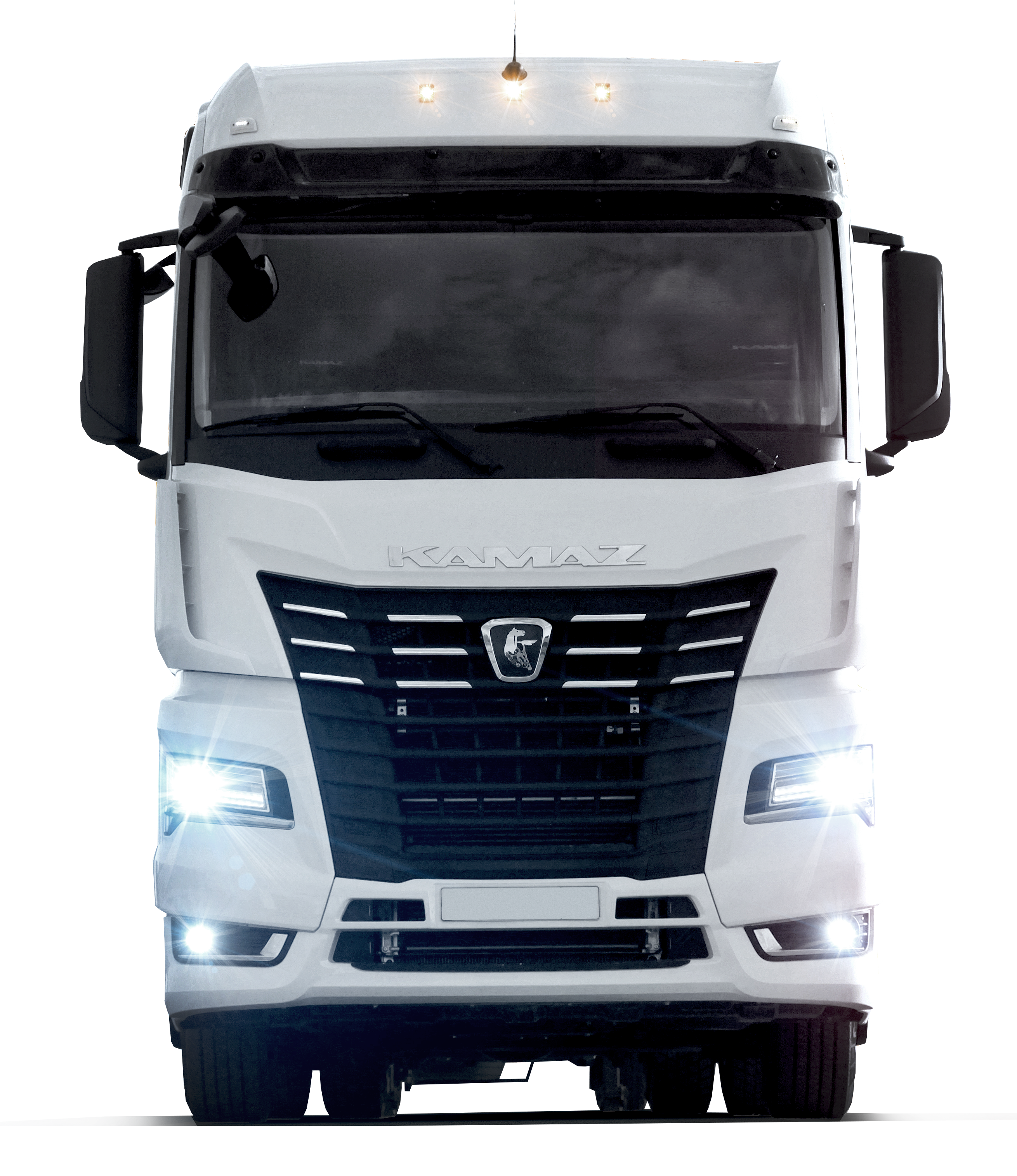 Грузовой автомобиль KAMAZ — вид спереди